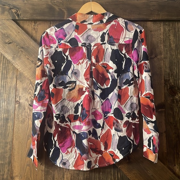 CLOTH & STONE By ANTHRO Printed Button Down Blouse - Picture 5 of 8